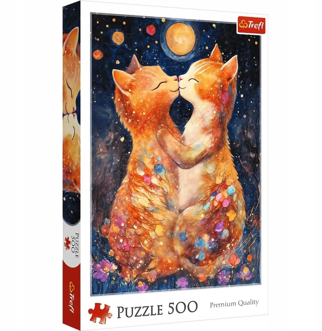 Trefl Puzzel 500 Stukjes Kusje in Maanlicht