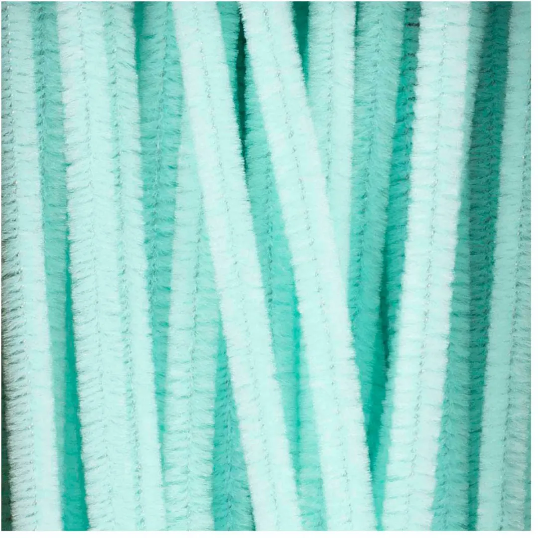 Creativ Company Chenille 30cm - 6mm - Licht turquoise - 50 Stuks