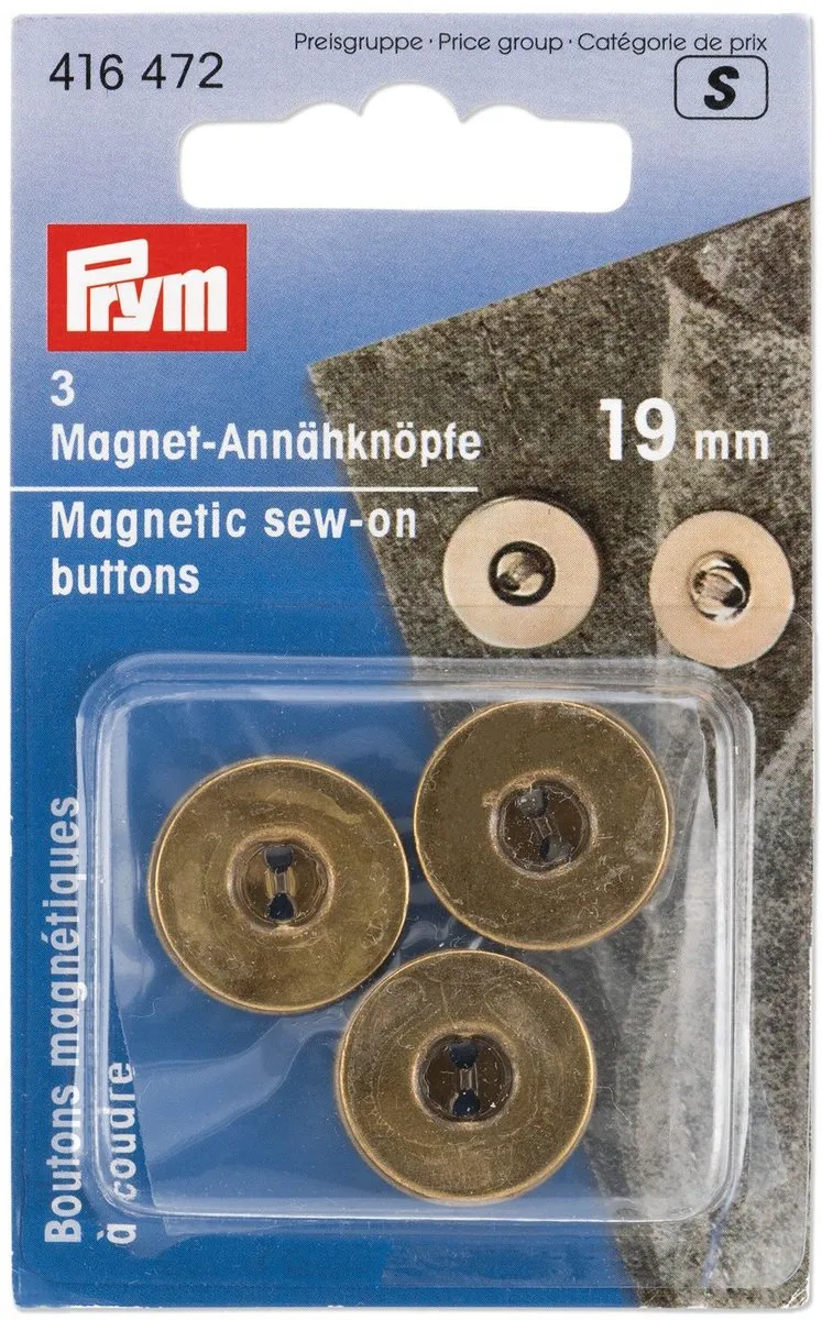 Prym Magneetknoop 19mm - Zilver