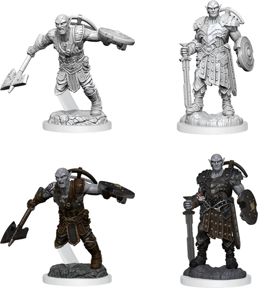 Wizkids D&D Nolzur's Marvelous Miniatures Earth Genasi Fighter - Grijs