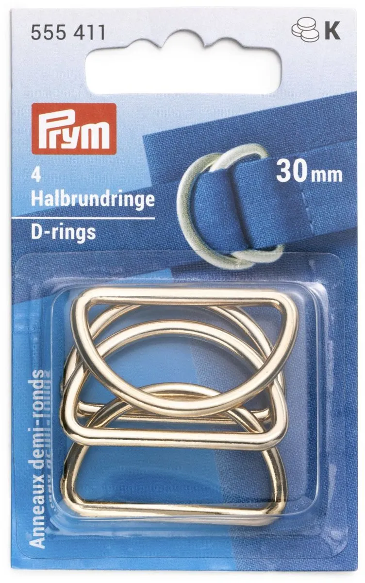 Prym Halfronde D-ringen 30mm - 4 Stuks - afbeelding 2 van 2