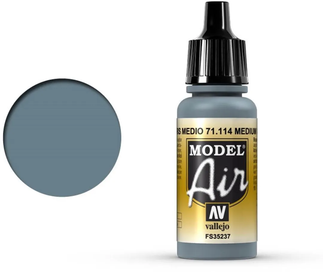Vallejo Model Air Medium Gray Acrylverf 17ml