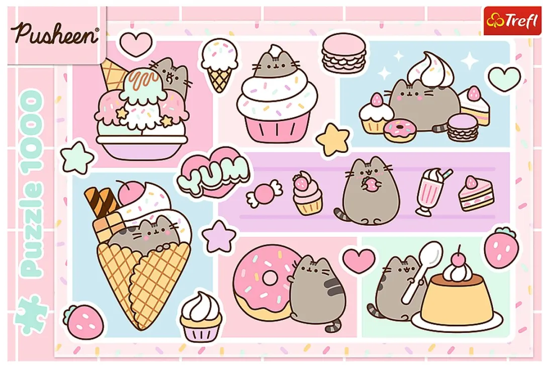 Trefl Sweet Pusheen Puzzel 1000 Stuks - Multicolor