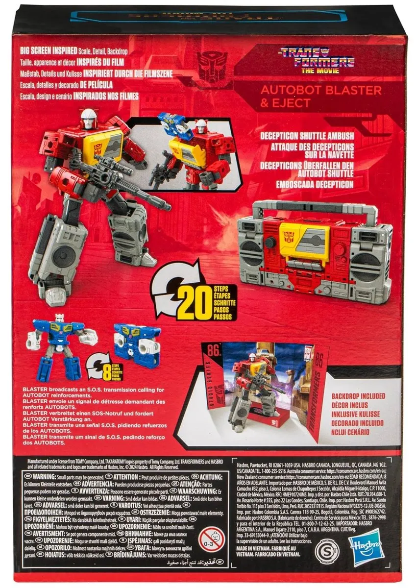 Hasbro Transformers Generations Studio Series Voyager Autobot Blaster & Eject - 16cm - Multicolor