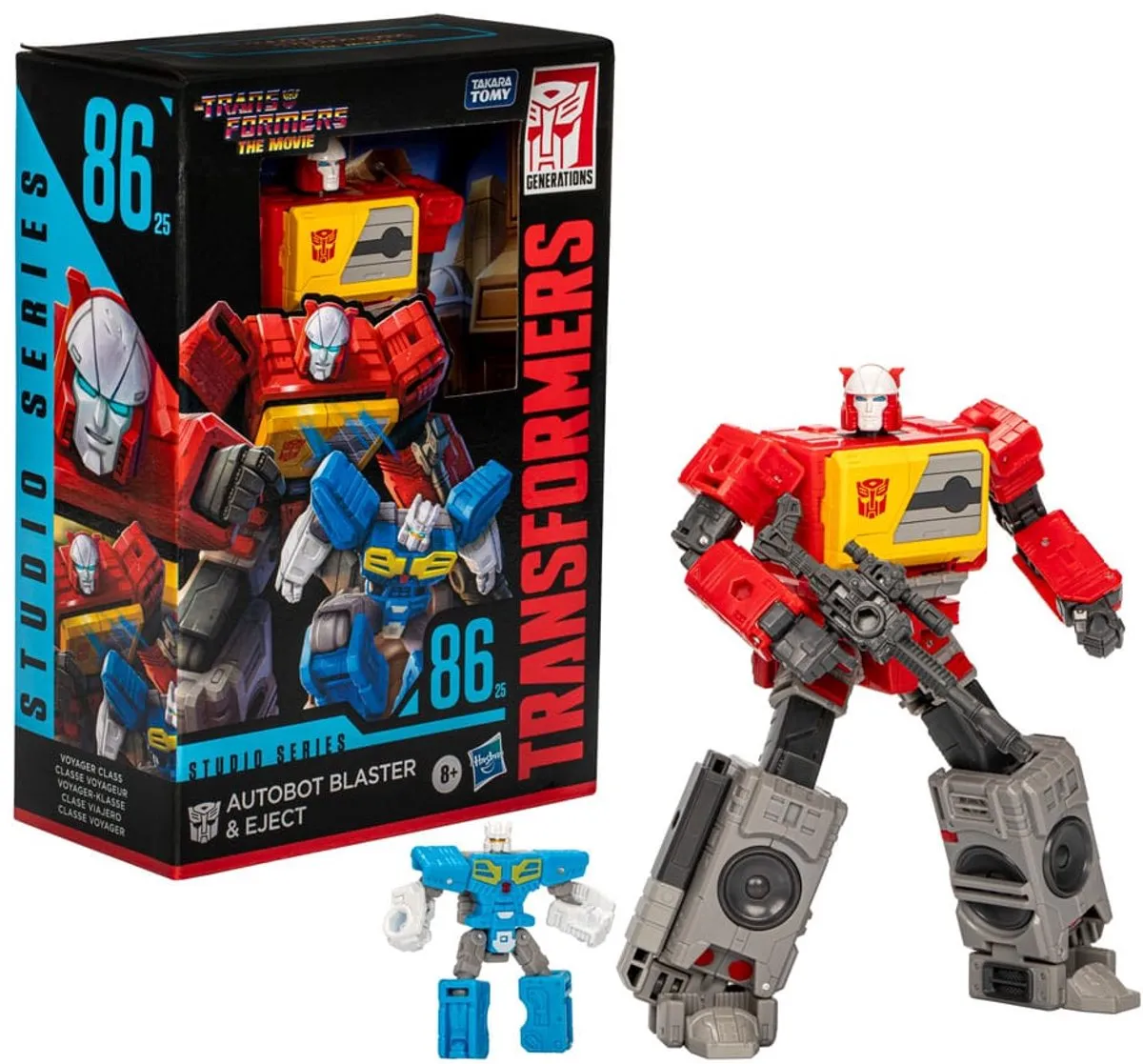 Hasbro Transformers Generations Studio Series Voyager Autobot Blaster & Eject - 16cm - Multicolor - afbeelding 6 van 6