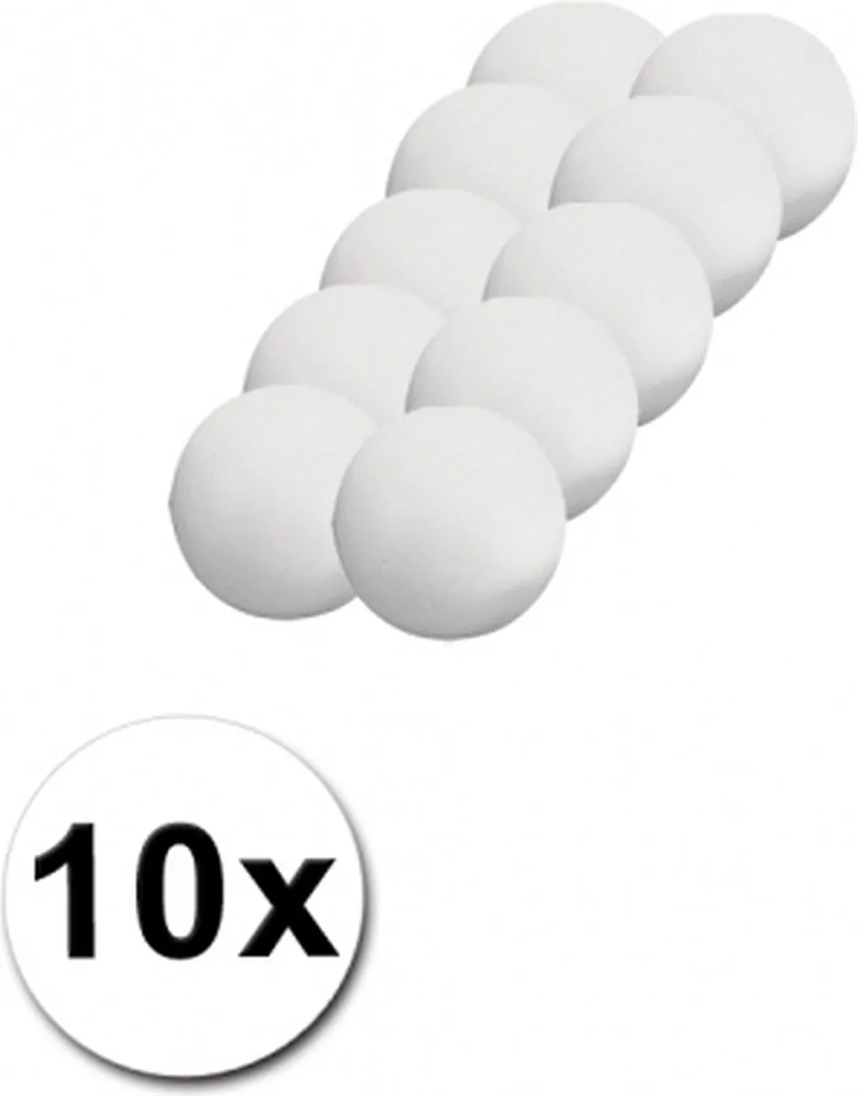Rayher Piepschuim Bollen Wit D3cm - 10 Stuks
