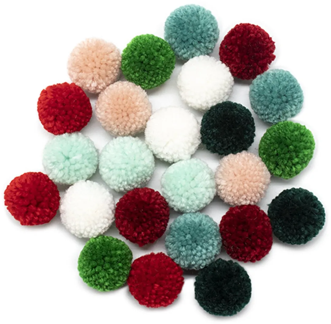Rico Design Made by Me Pompom Set - 24 Stuks