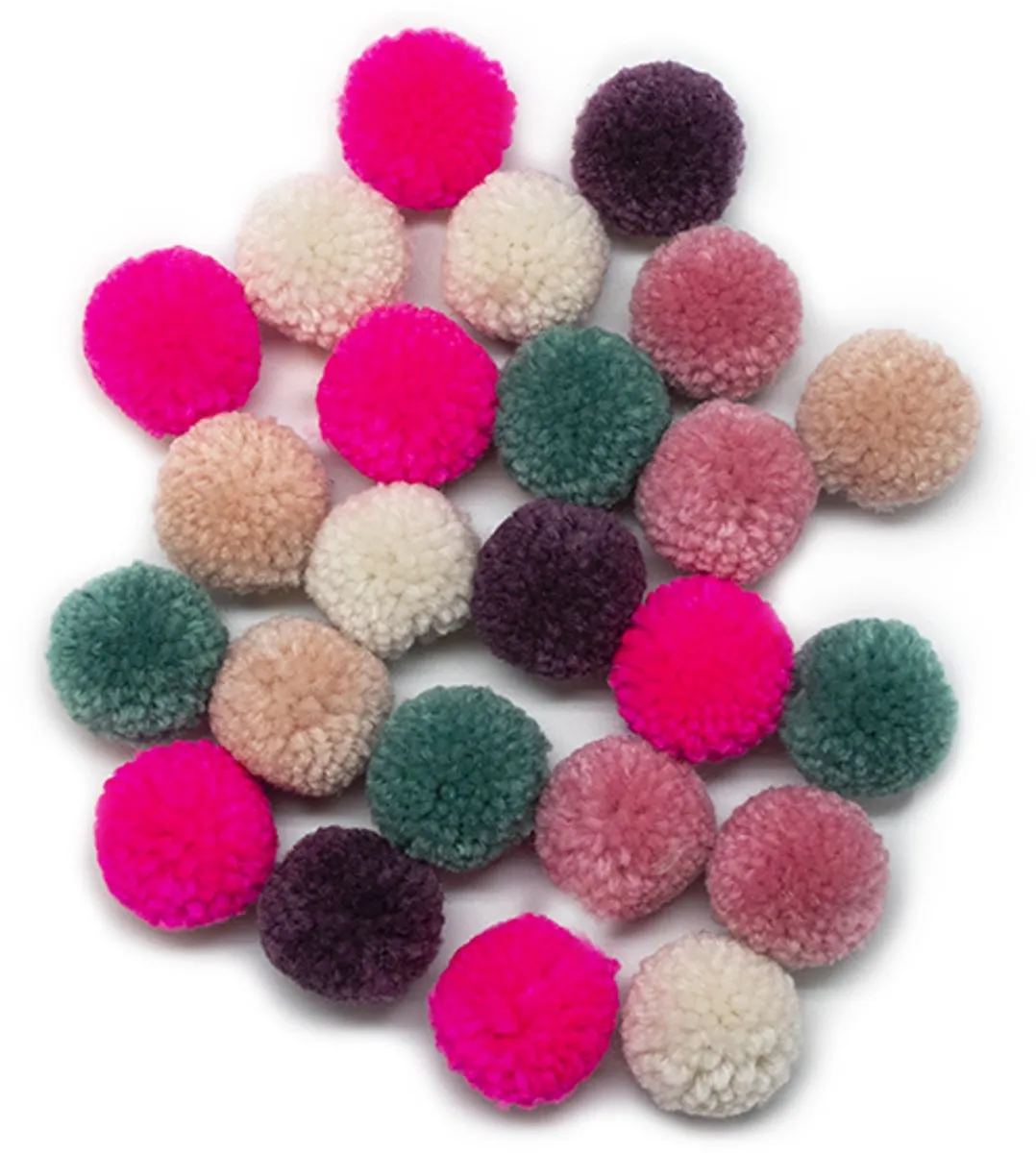 Rico Design Made by Me Pompom Set - 24 Stuks