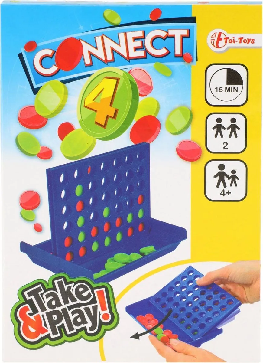 Toi-Toys Connect 4 Spel - 2 Spelers
