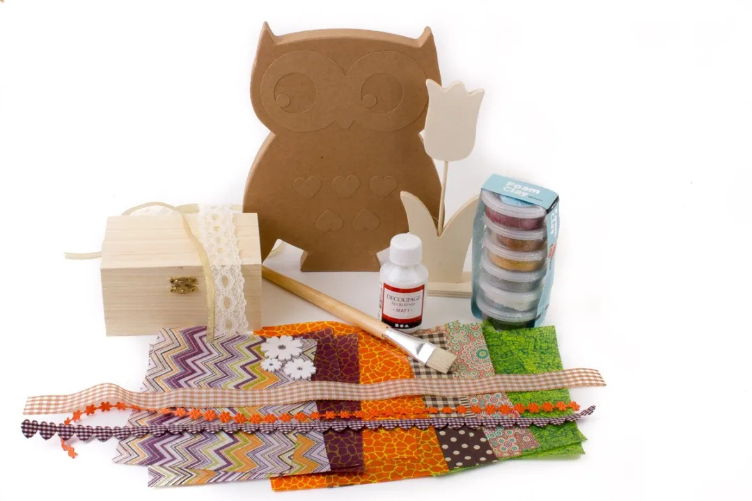 Foam Clay Luxe Uil Opbergkistje - 15 Stuks - Multicolor