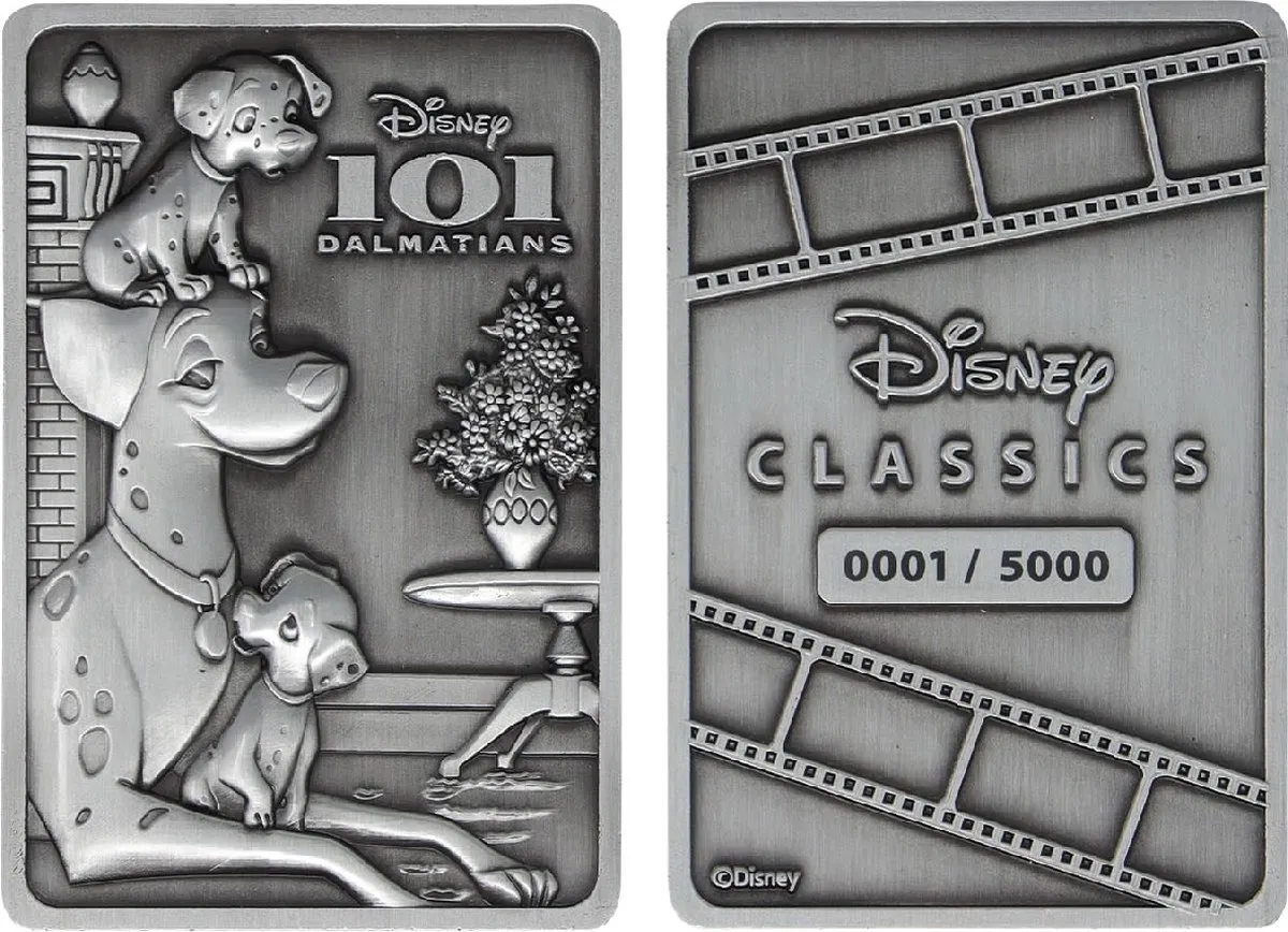 Disney 101 Dalmatiërs Ingot Limited Edition Verzamelobject - Zilver