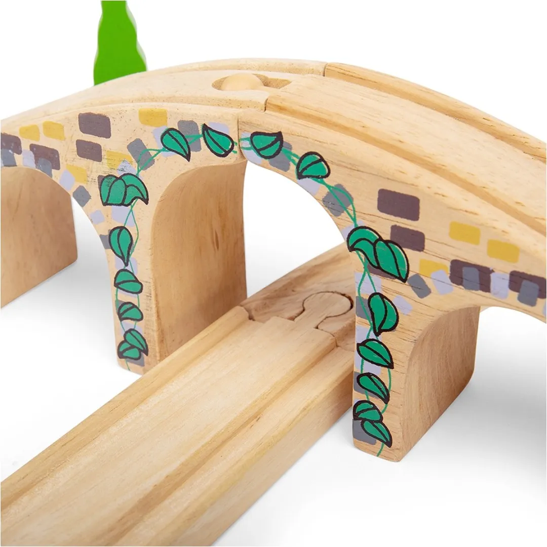 BIGJIGS Rails Brug 3 Bogen - 2 Stuks - Meerdere kleuren