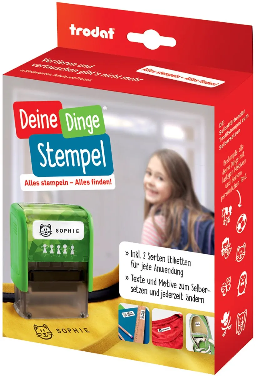 Trodat Tekststempelmachine Jouw Spullen Stempel - Groen
