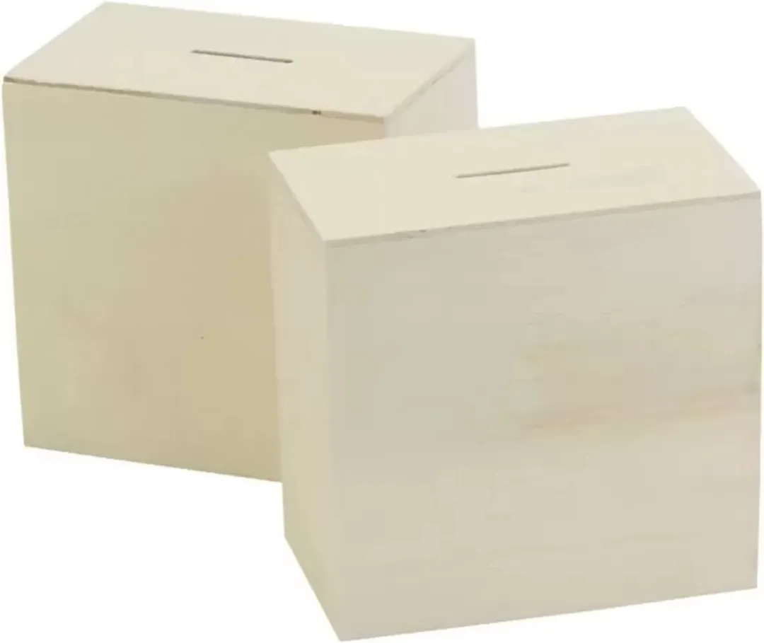 Creativ Company Houten Spaarpot Multicolor