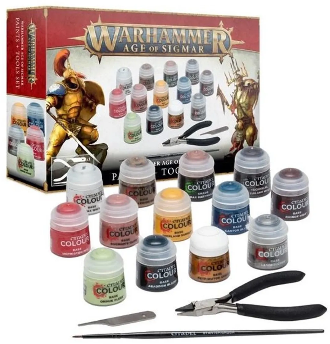 Games Workshop Warhammer Age of Sigmar Paint + Tools Set 80-17