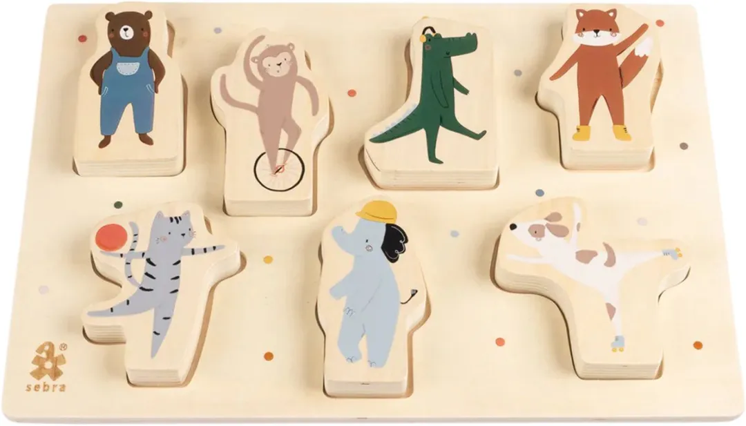 Sebra Teeny Toes Busy Builders Puzzel 7 Stuks