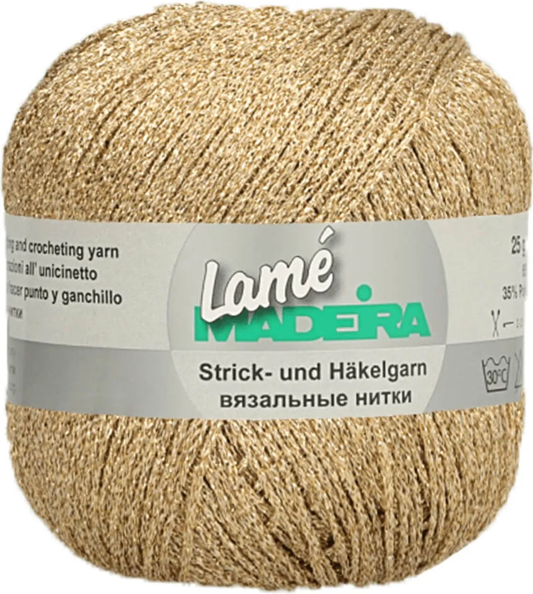 Madeira Lamé Garen Goud 424
