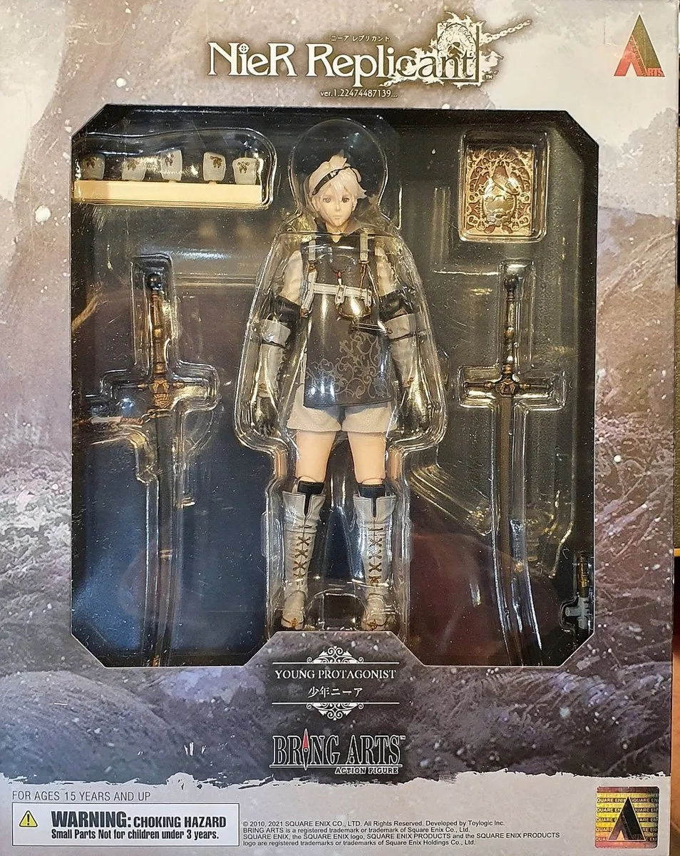 Square Enix NieR Replicant Bring Arts Action Figure - Young Protagonist 14cm - Multi