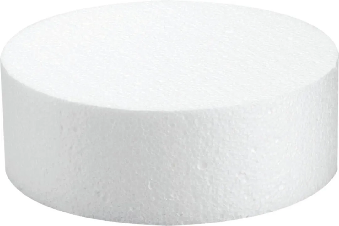 Glorex Hobby Piepschuim Ronde Schijf 20x7cm Wit