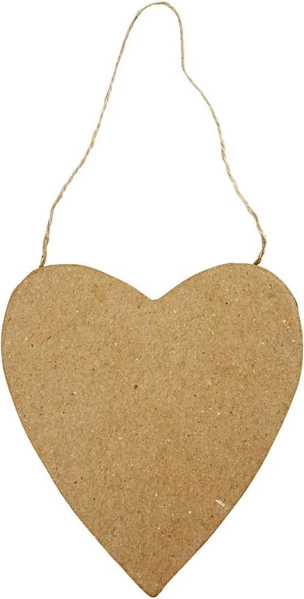Creativ Company Creotime Hart Papier-maché 12,5cm - Bruin