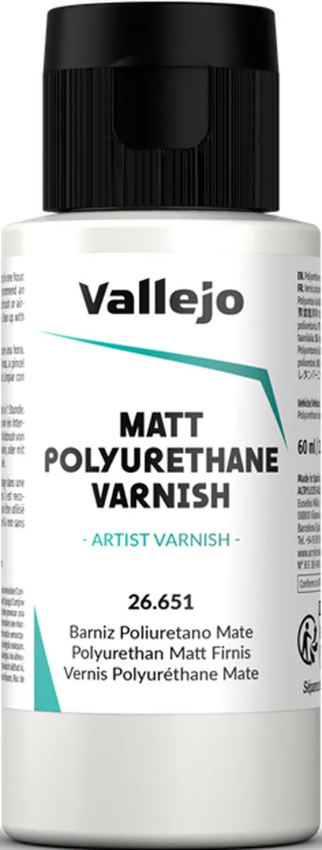 Vallejo Hobbyverf Matt Polyurethane Vernis 60ml - VAL-26651