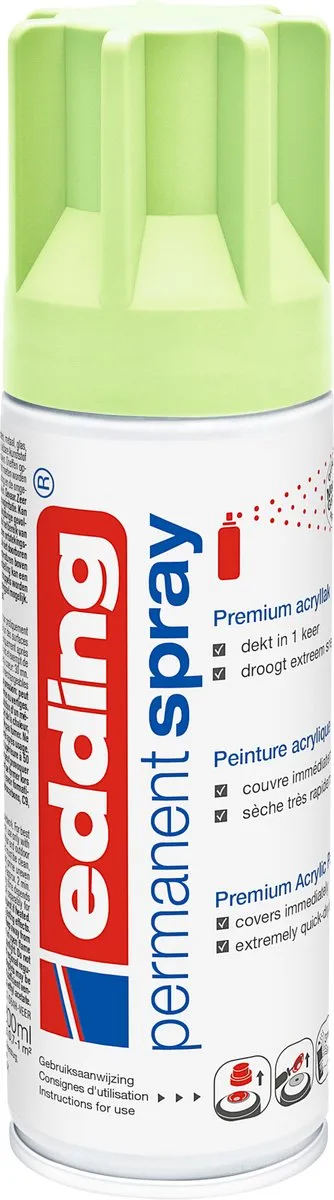 edding 5200 Spuitverf Pastelgroen Mat 200ml - afbeelding 6 van 6