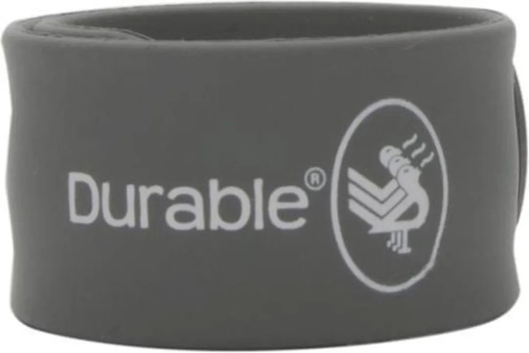Durable Klaparmband 21cm - 2 Stuks Grijs