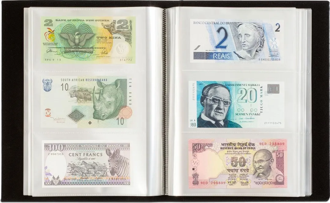 Leuchtturm Album 300 Bankbiljetten - Zwart