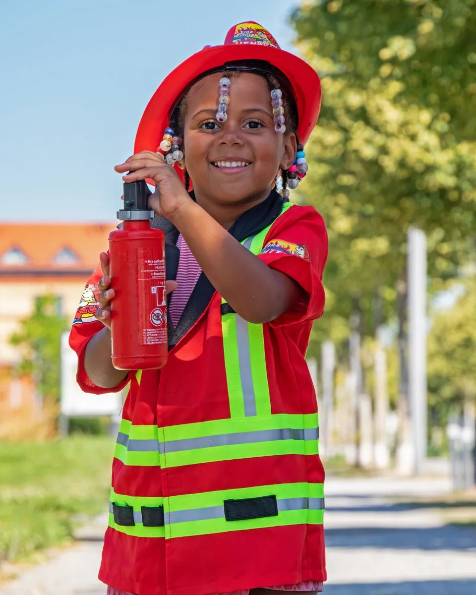 Klein Toys Brandweerkostuum 53cm - Rood/Geel