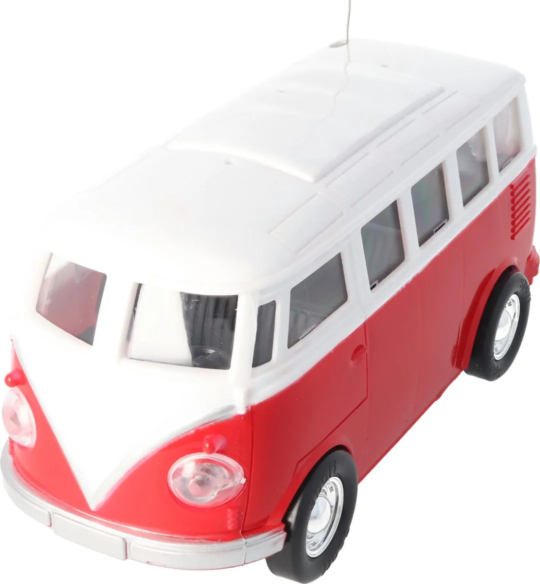 Toi-Toys Retro RC Bus 233ref - Rood - Met licht - Inclusief afstandsbediening