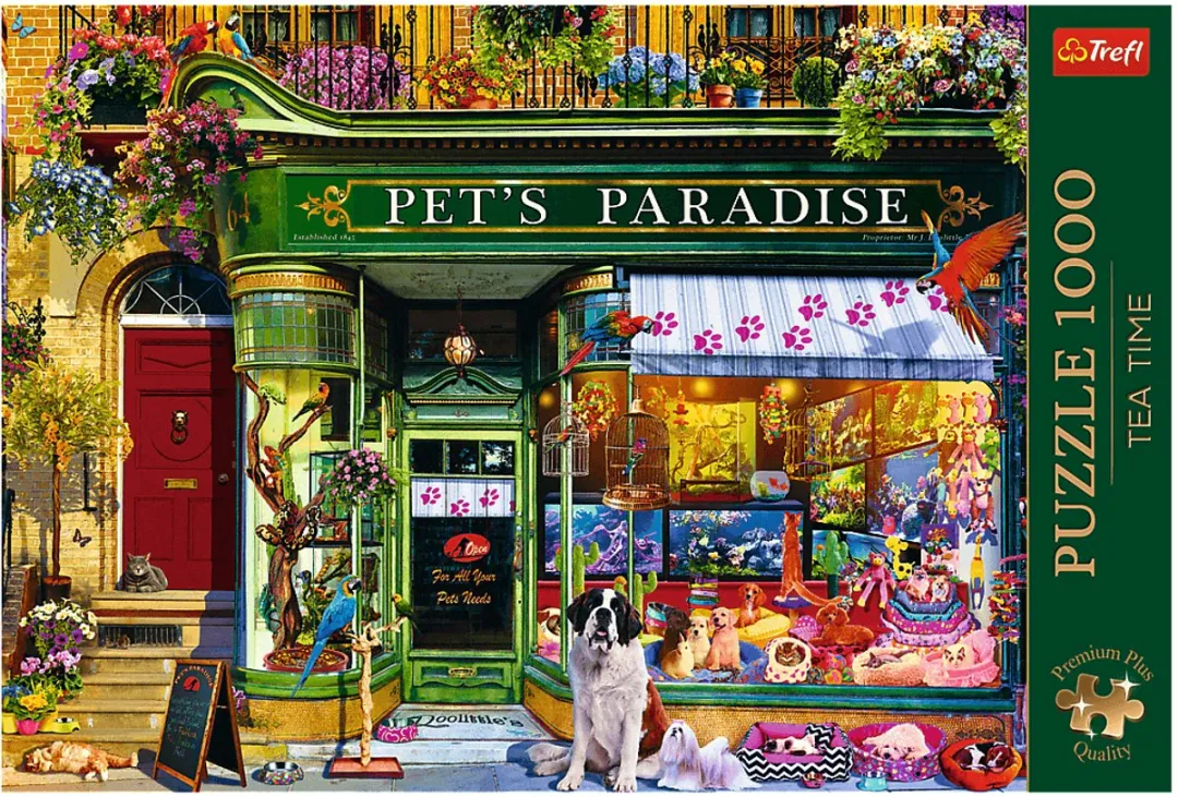 Trefl Tea Time Pet's Paradise Legpuzzel 1000 Stuks - Multicolor