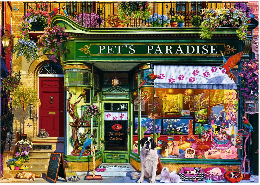 Trefl Tea Time Pet's Paradise Legpuzzel 1000 Stuks - Multicolor