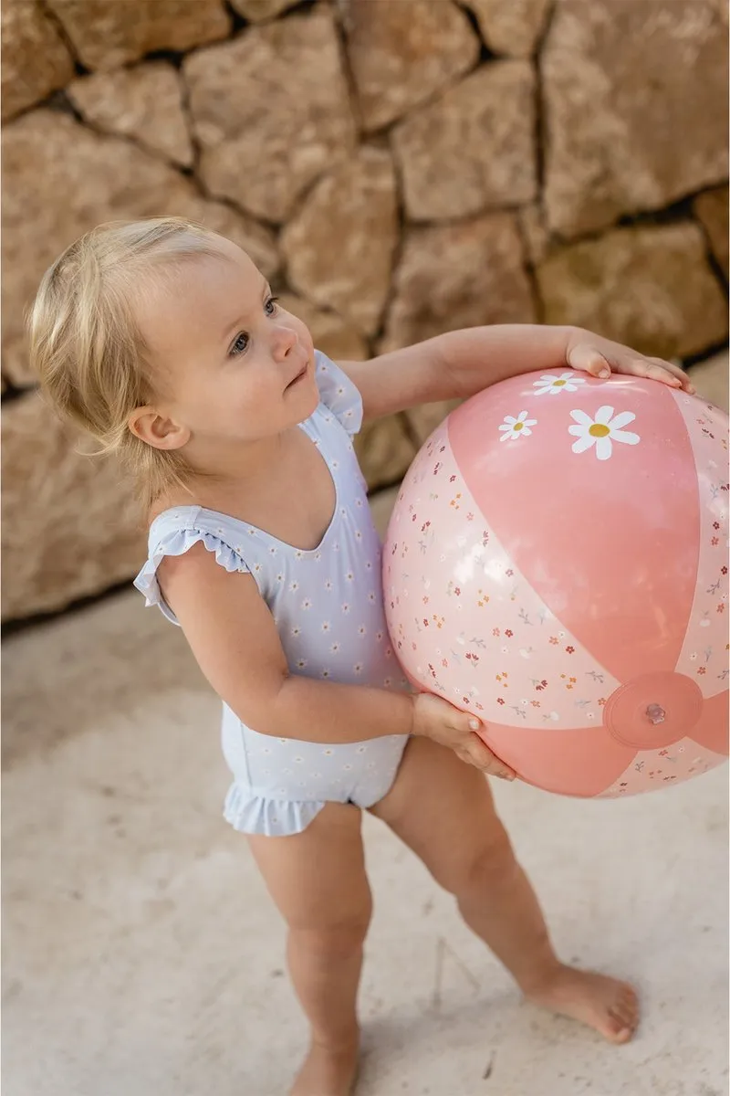 Rubo Toys Little Dutch Strandbal Flowers & Butterflies 50cm - Roze