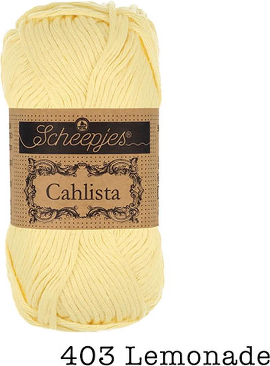 Scheepjes Cahlista Lemonade - 1 Stuk