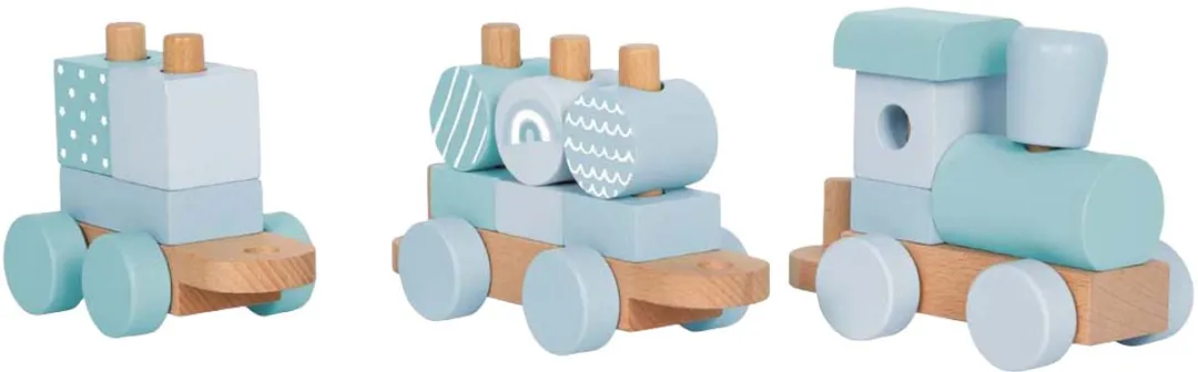 Small Foot Houten Trein Blauw 12695