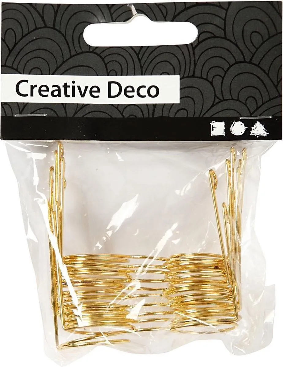 Creativ Company Creotime Poppenbril 50mm - 10 Stuks Goud