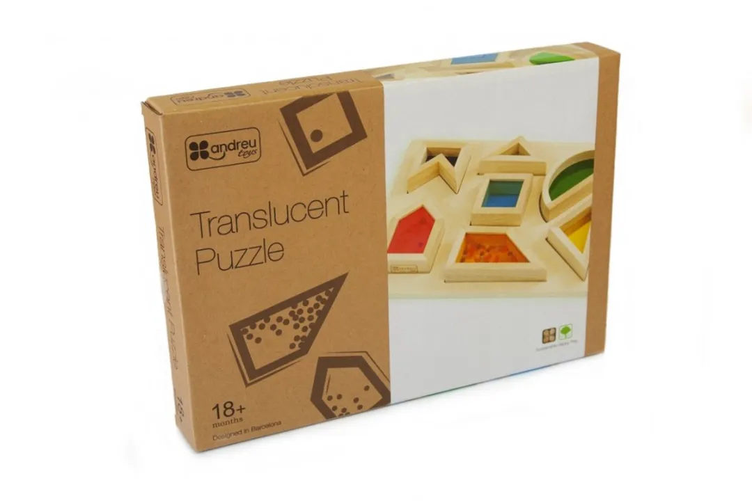 Andreu Toys Transparante Educatieve Puzzel 1000 Stuks - Multicolor
