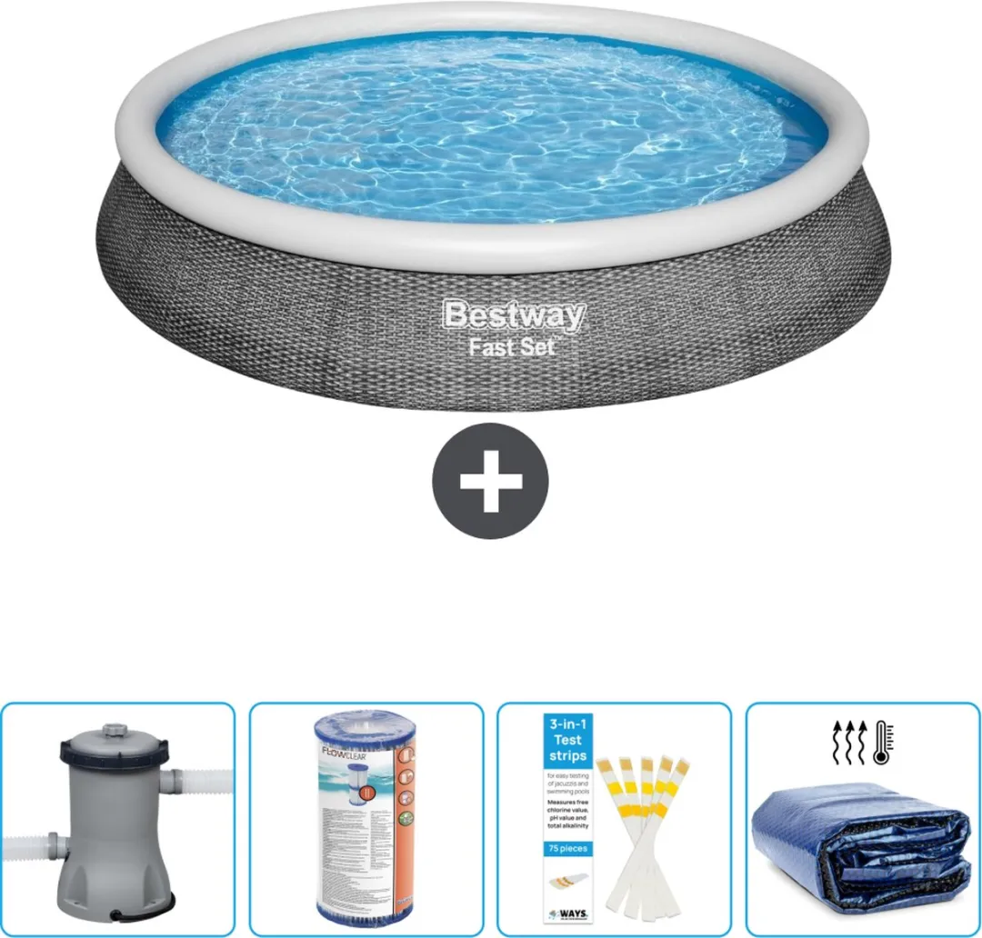 Bestway Fast Set Rond Zwembad 396x84cm