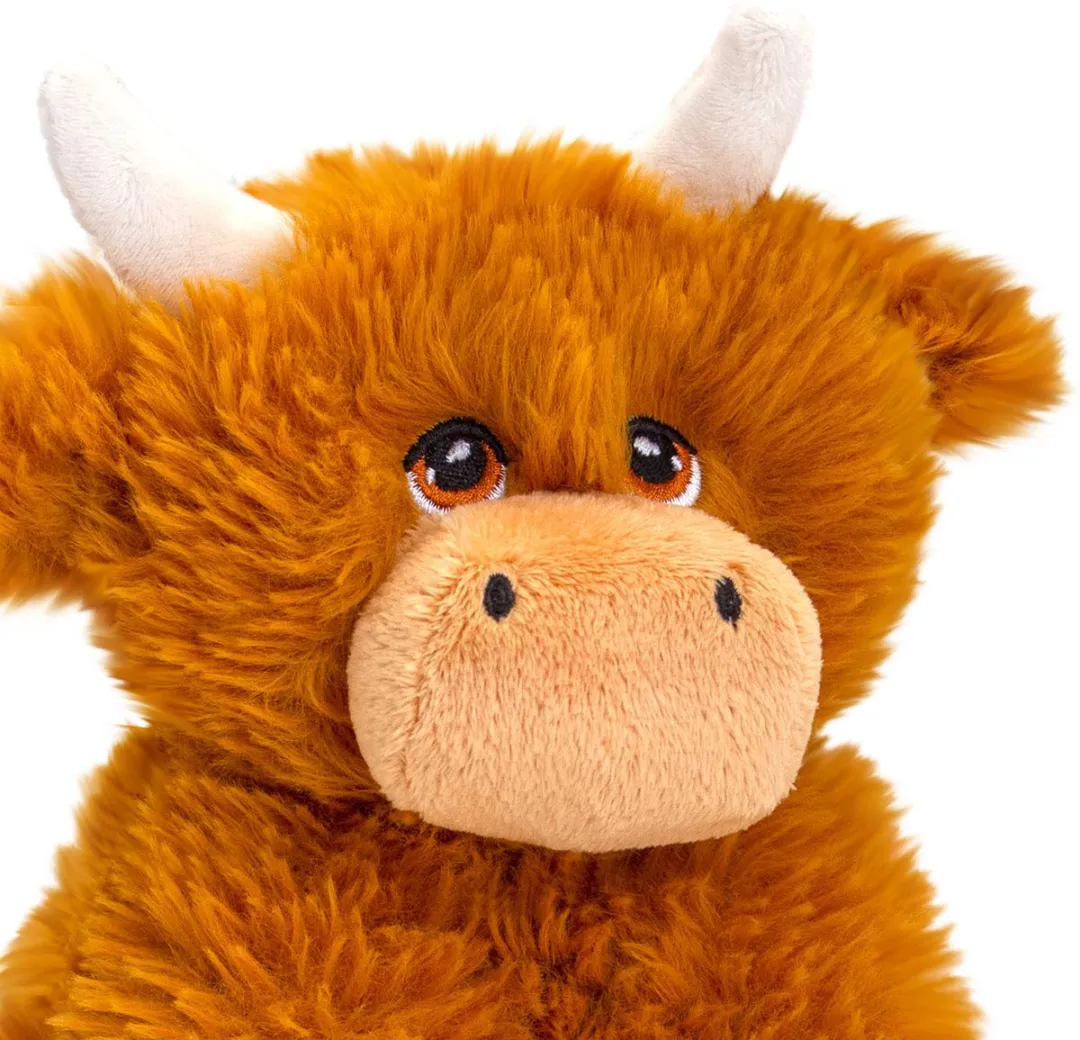 Keel Toys Schotse Hooglander Knuffel - Bruin - 20 cm