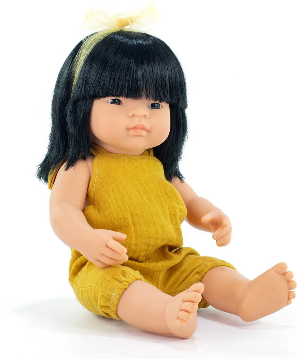 Miniland Pop Aziatisch Meisje 38cm - Educatief Speelgoed - 8413082332044
