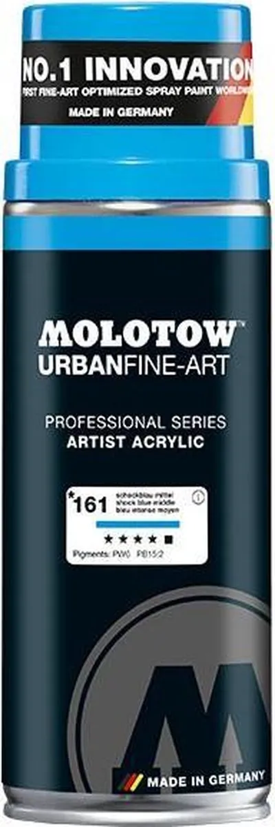 Molotow Urban Fine Art Acryl Spray Shock Blauw 400ml