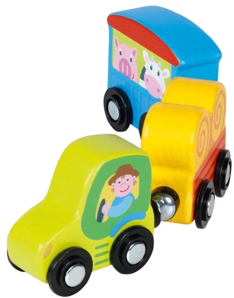 Goki Pepes Tractor Trein - Multicolor