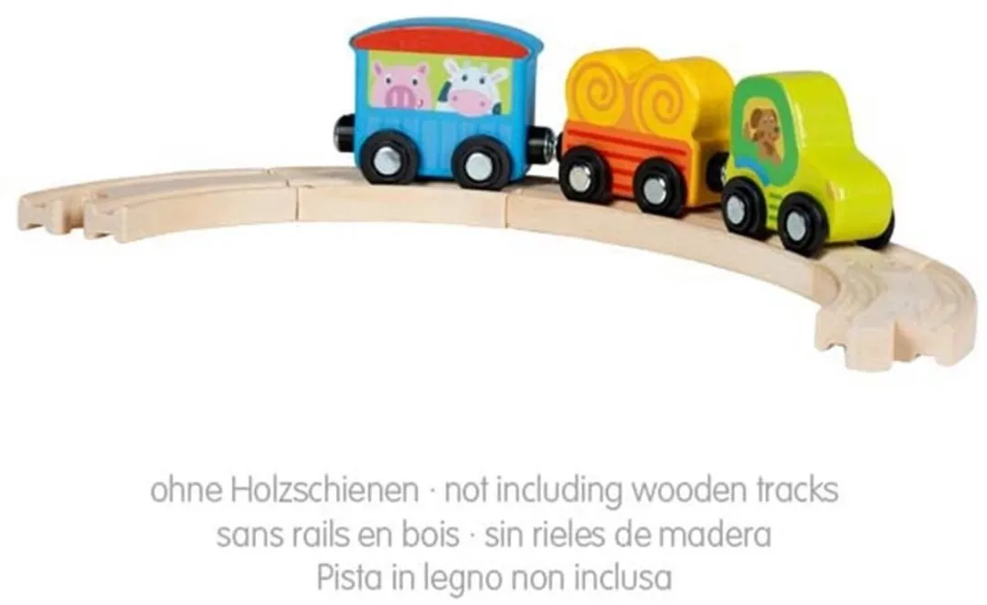 Goki Pepes Tractor Trein - Multicolor