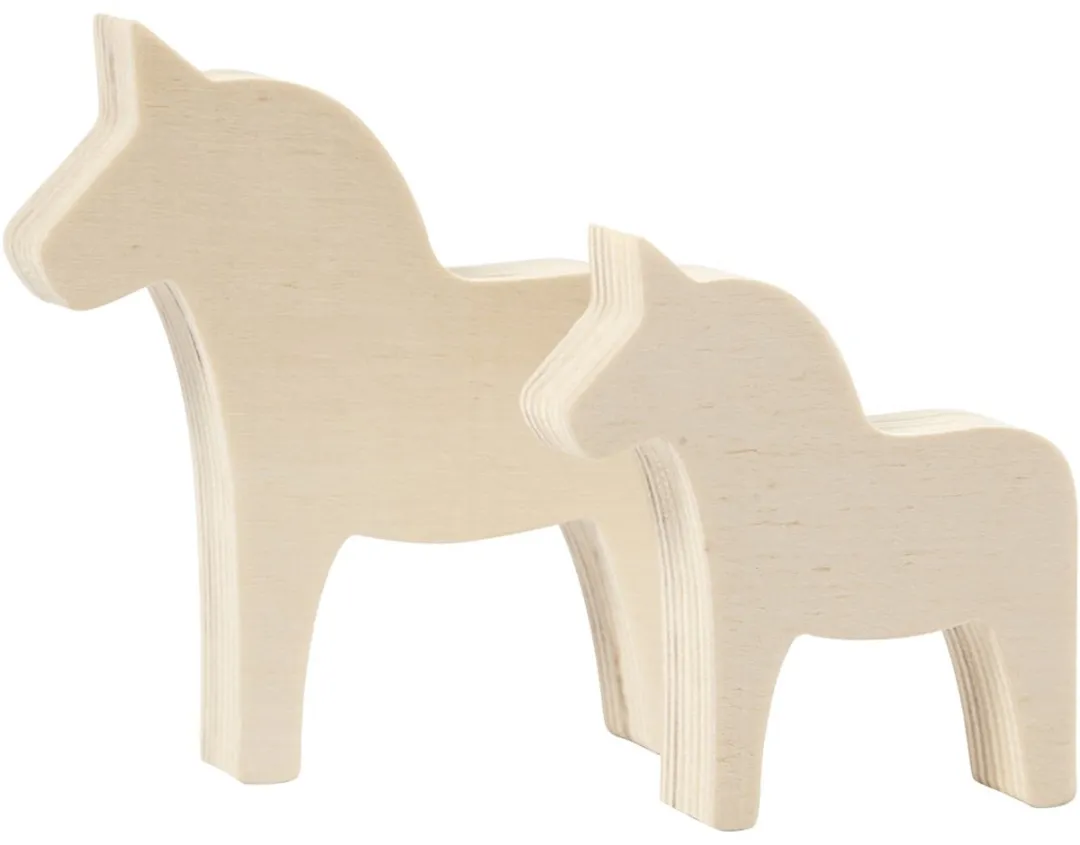 Creativ Company Creotime Paard Hout 10x9,5cm