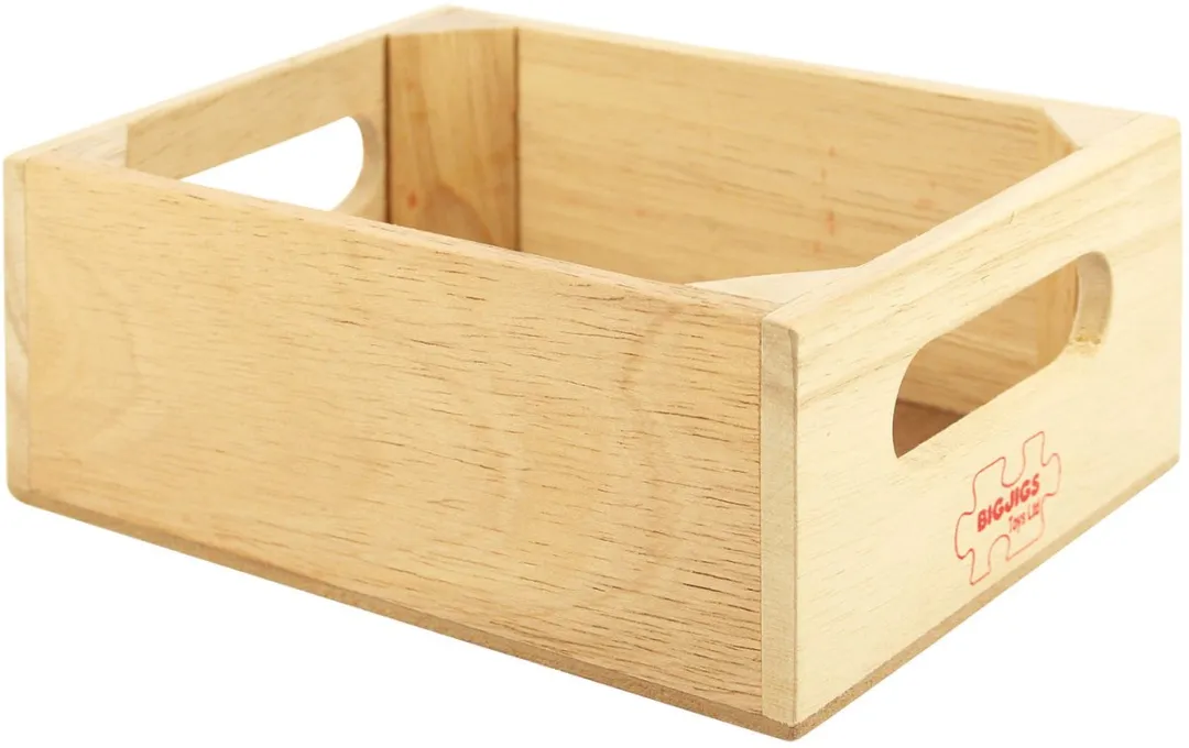 BigJigs Houten Voedselkrat Multicolor