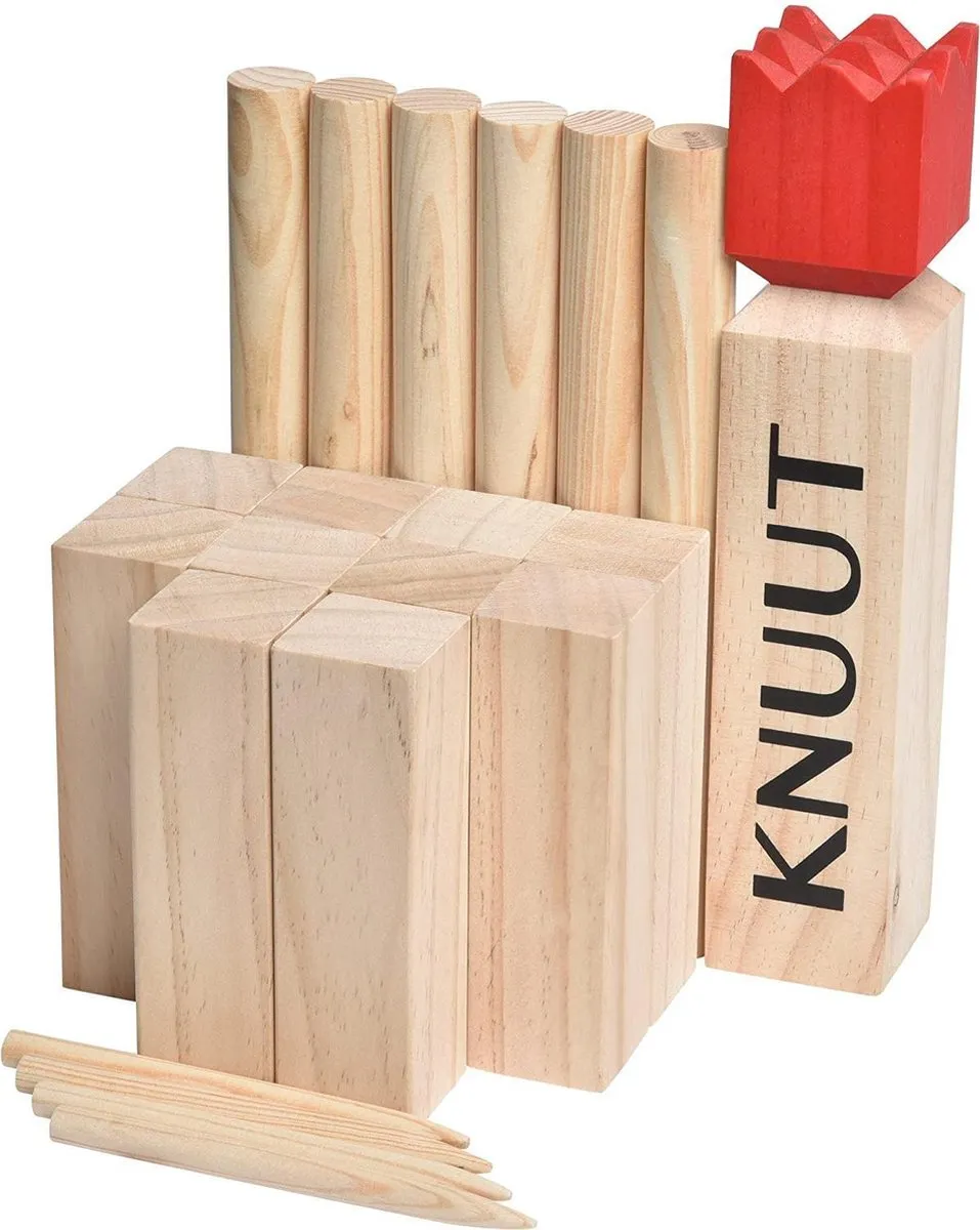 Toyfel XXL Zweeds Kubb Spel - Houten Werpspel