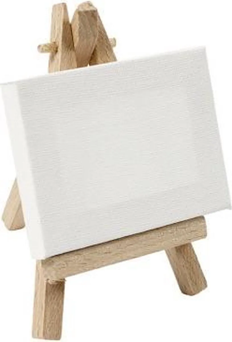 Creativ Company Mini Canvas met Schildersezel 6x8cm