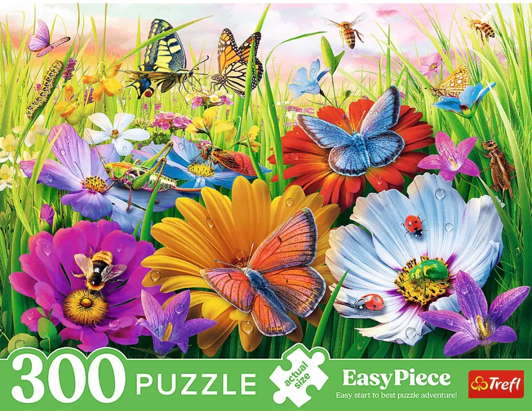 Trefl Puzzel Insecten in de Weide 300 Stuks - Multicolor