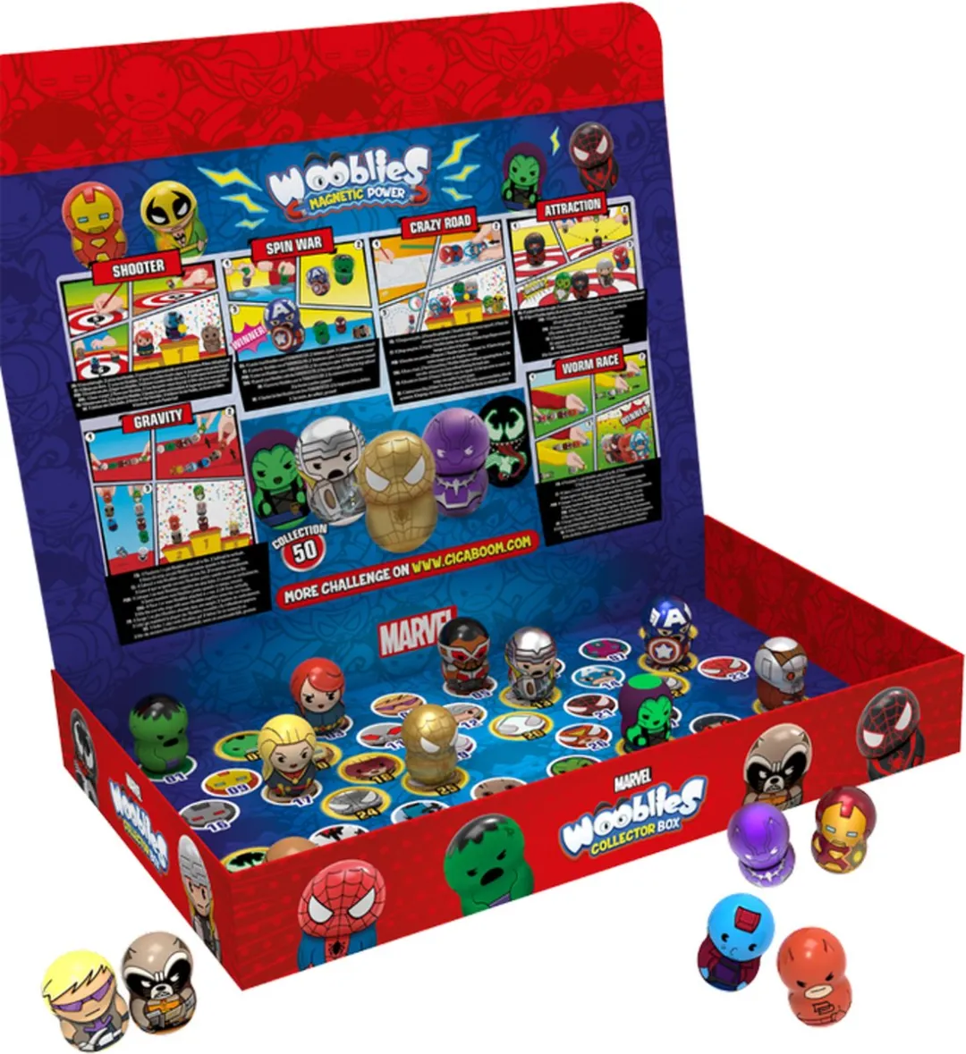 TM Toys Wooblies Marvel Verzamelbox WBM006