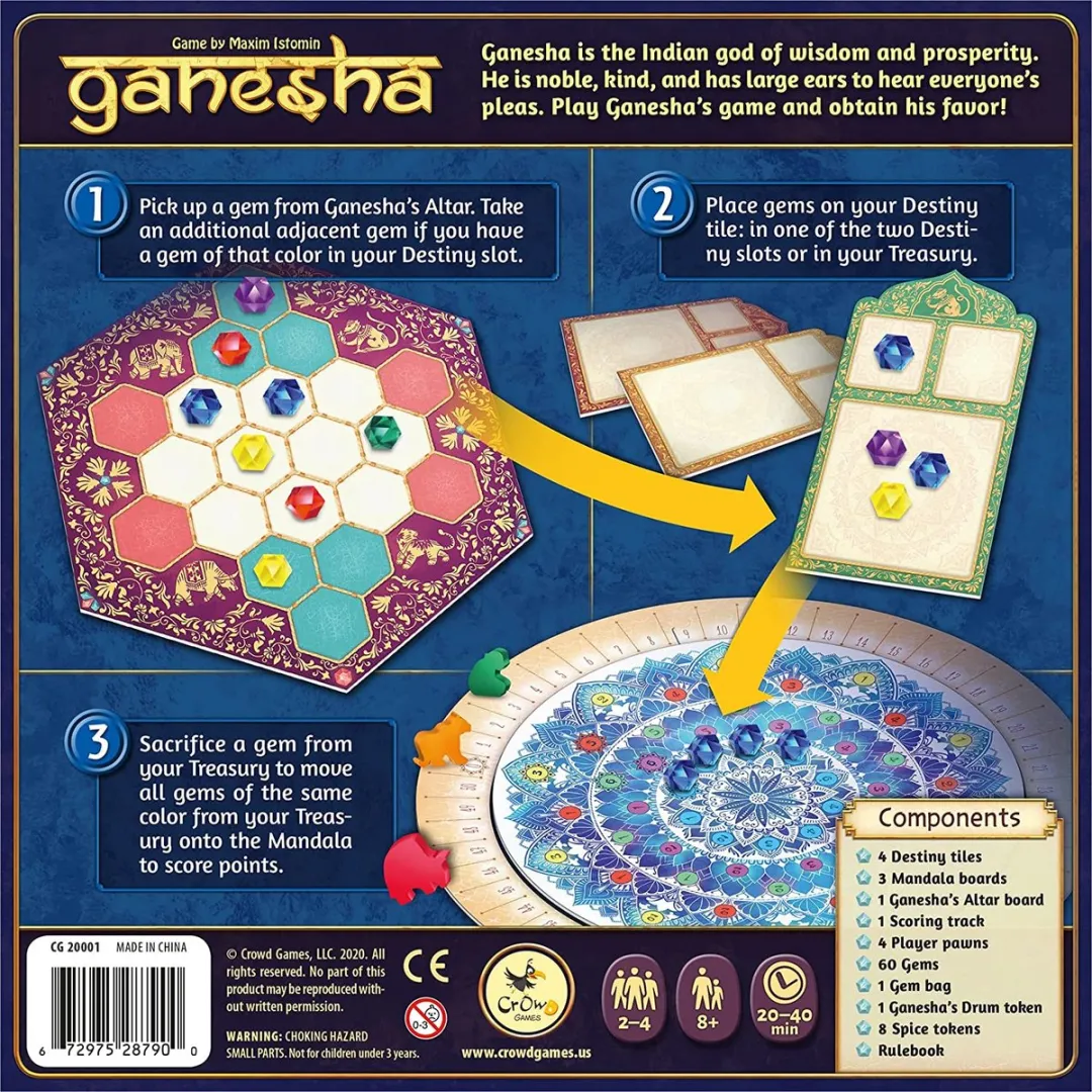 Crowd Games Ganesha CGA01001 Strategie Bordspel - 2-4 Spelers
